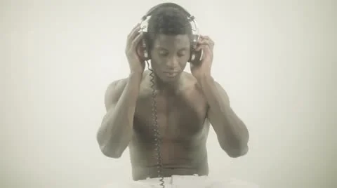 Young african cool disco guy Video stock 11895811