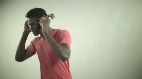 Young african cool disco guy Stock Footage 11899062