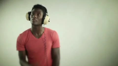 Young african cool disco guy Video stock 11902219