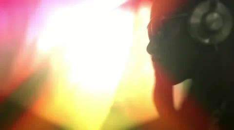 Young african cool disco guy Stock Footage 11910130