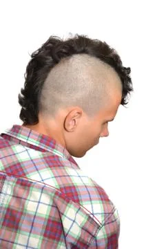 Young aggressive punk. Foto stock