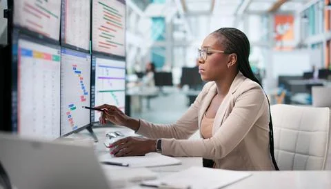 Young Agile Project Manager Updates Scrum Board While Planning Project Tasks  Stock Photos