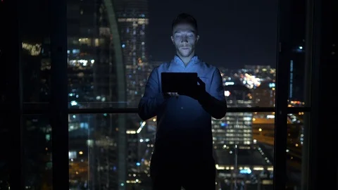 Young Ambitious advisor consultant using mobile screen computer chatting Stock Footage 103591909