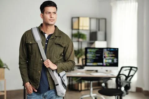 Young Ambitious Software Developer Stockfoto's