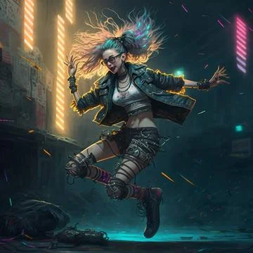 Young and crazy Stock Illustration