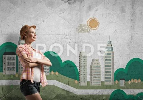 Young and free Stock Photos