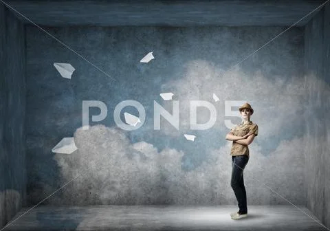 Young and free Stock Photos