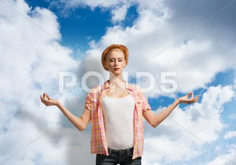 Young and free Stock Photos
