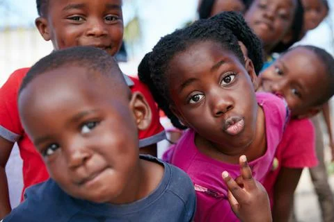 Young and full of life. Shot of kids at a community outreach event. Stock Photos