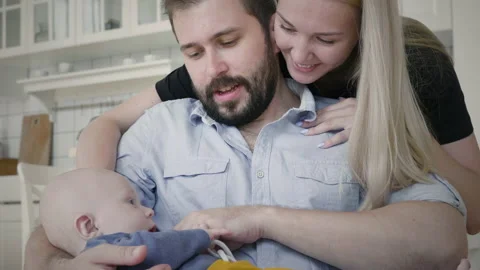Young And Happy Family Stock Footage 140219282
