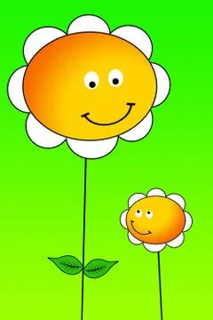 Young and old Stock Illustration