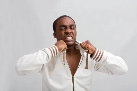 Young angry guy Stock Photos