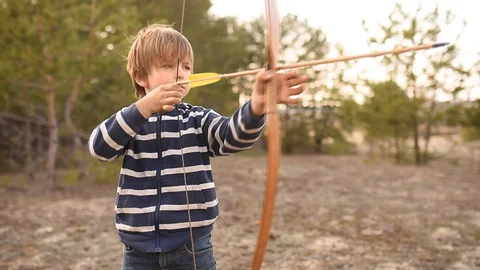 Young archer Video stock 127764373