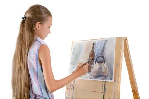 The young artist Stock Photos