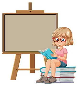 Young Artist at Work Vector Illustration 库存插图