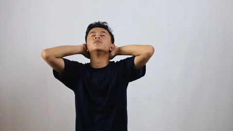 Young asian man experiencing depression Stock Footage 314935694