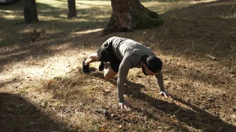 A young athlete does exercises for the press. Twisting Stock Footage 221567175