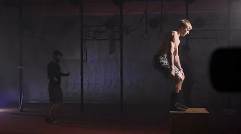 Young athlete doing a flip in the air Stock-Footage 68776443