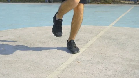 Young athlete training outdoors Stock Footage 104503519