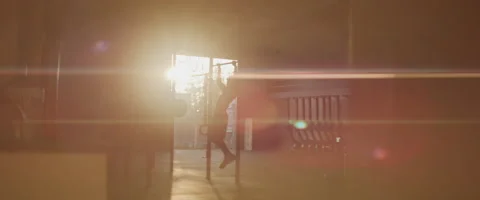 Young Athletic Man Doing Pull Ups Stock Footage 208711633