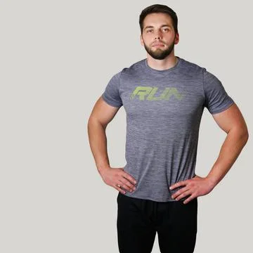 Young athletic man posing over isolated background Foto stock