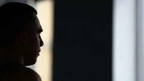 Young athletic men exercising and running on treadmill in sport gym Stock Footage 73890374