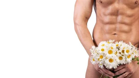 Young attractive guy with a nice body and sports supplements. Stock Photos