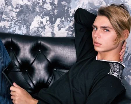 Young attractive guy. Foto stock