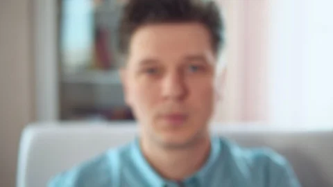 Young attractive man is surprised Stock Footage 106541201