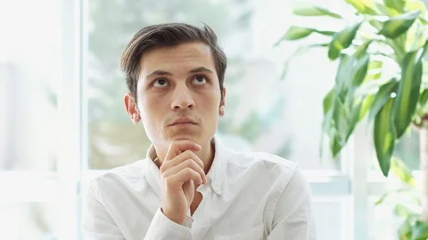 Young Attractive Man Thinking, Wondering 動画素材 92739697