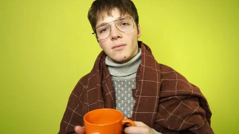 A young attractive student shows the direction. Stock Footage 309925187