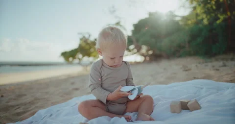 Young Baby Playing Stock Footage 193187197