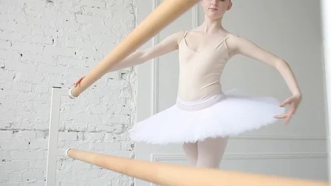 Young ballerina in ballet class Stock Footage 78561145