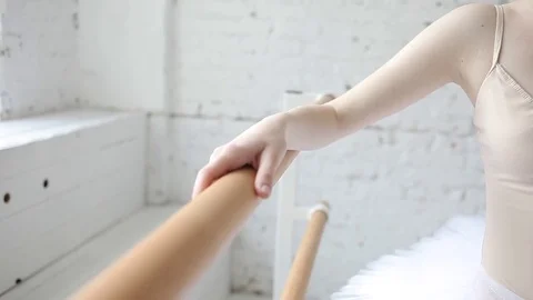 Young ballerina in ballet class Stock Footage 78561295