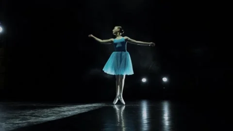 A young ballerina beautifully performs a classical saute. Vidéo 171817177
