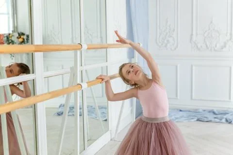 Young ballet dancer in dance class Stock Photos