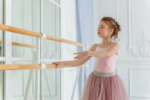 Young ballet dancer in dance class Stock Photos