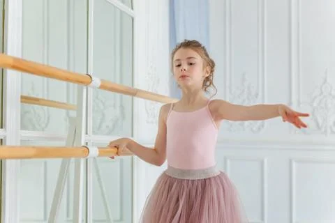 Young ballet dancer in dance class Stock Photos