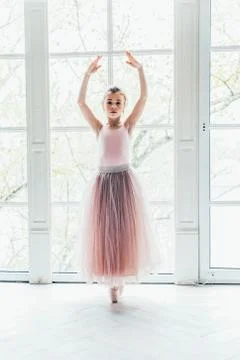Young ballet dancer in dance class Stock Photos