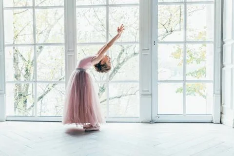 Young ballet dancer in dance class Stock Photos