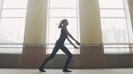 Young Ballet Dancer Jump Stock Footage