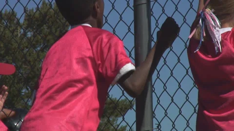 Young baseball player cheering. Video stock 27886202