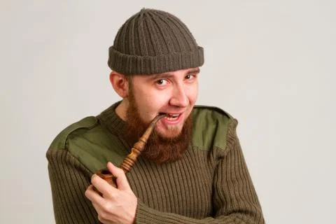 Young bearded guy Stock Photos
