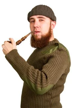 Young bearded guy Stock Photos