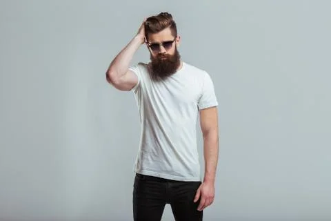 Young bearded man Stock Photos