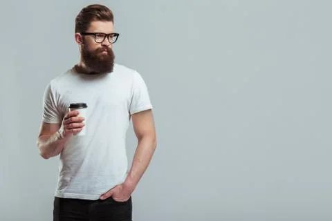 Young bearded man Stock Photos