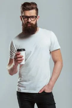 Young bearded man Stock Photos