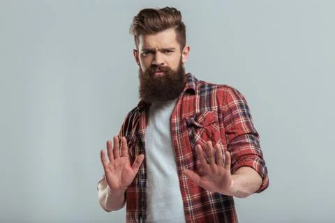 Young bearded man Stock Photos