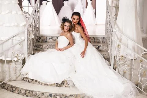 Young beautiful bride Stock Photos