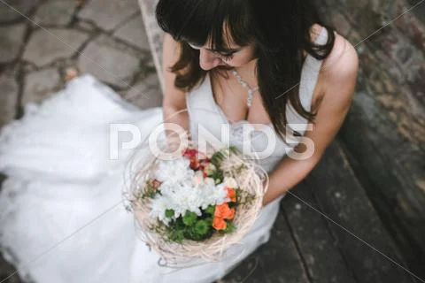 Young beautiful bride Stock Photos